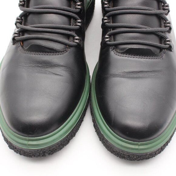 ECCO Crepetray Women's EU 41 US 10 Combat Ankle Boot Black Leather Green - Picture 12 of 12